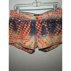Navie denim stretchy cotton distressed short shorts‎ womens medium Grunge